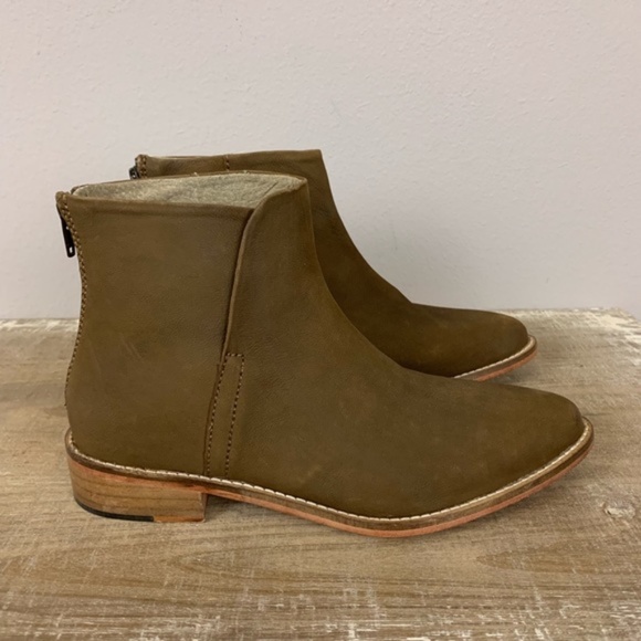 Free People leather Century Flat Bootie Pointed Boot - Picture 2 of 5